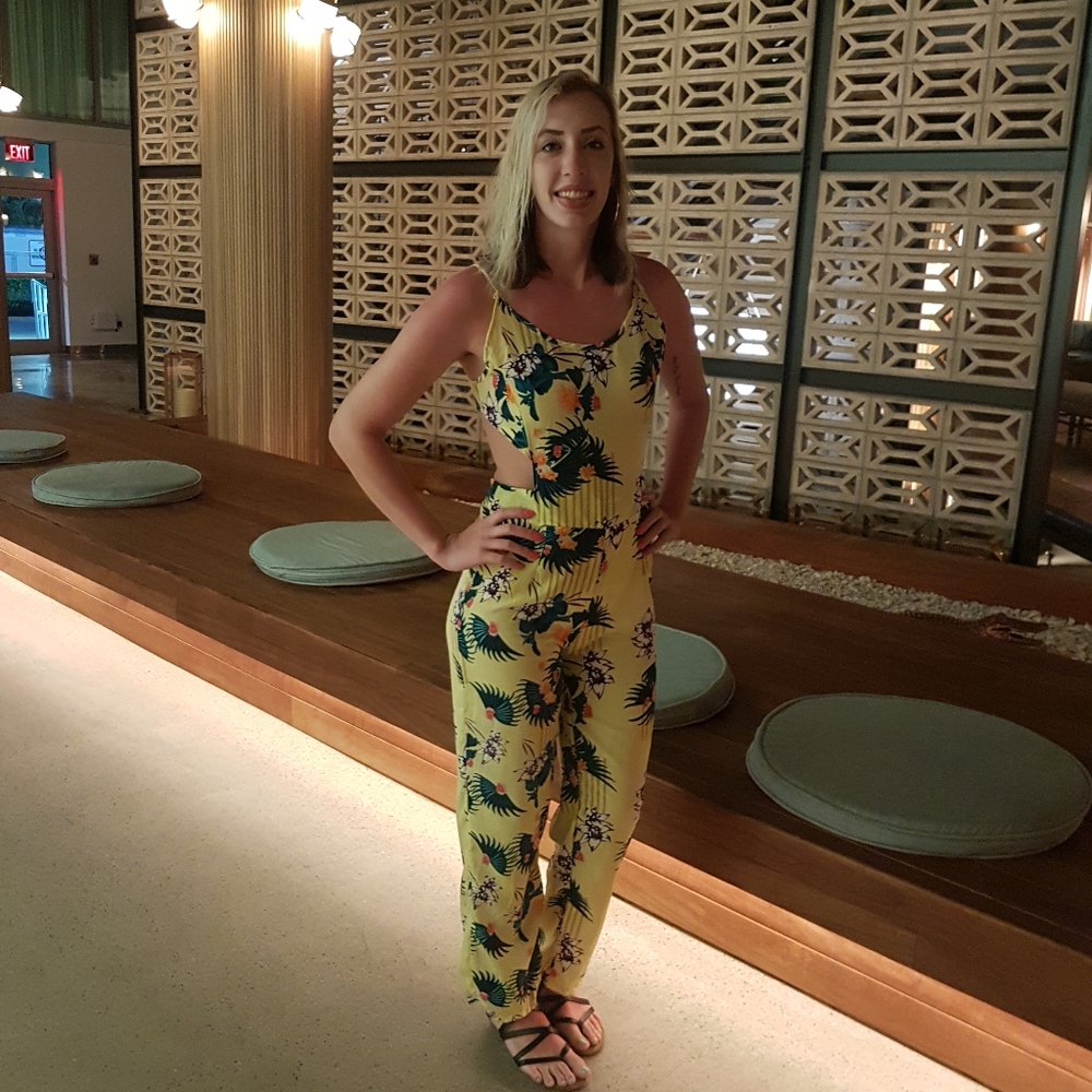 Cute Yellow one piece jumpsuit